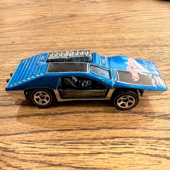 Vintage 1970 Hot Wheels Redline Side Kick Diecast Car Blue Mattel - Picture 2 of 7